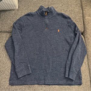 Polo Ralph Lauren Blue Quarter Zip Up Size XL